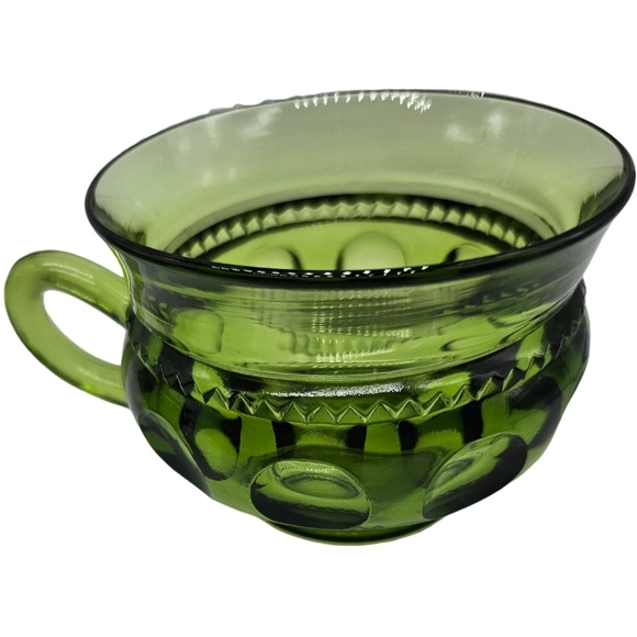 Vintage Indiana Glass King's Crown Thumbprint Cups Set of 3 - Picture 4 of 9